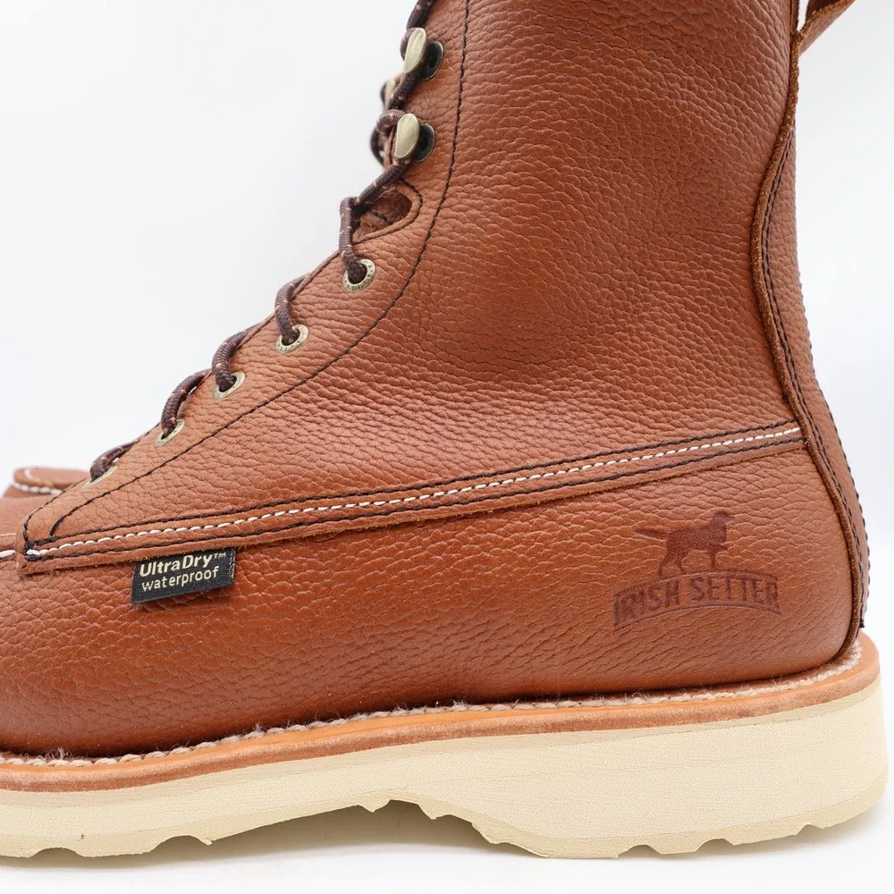 Irish Setter Boots Mens 10.5 D Wingshooter Leather Waterproof 894 9 Inch NIB